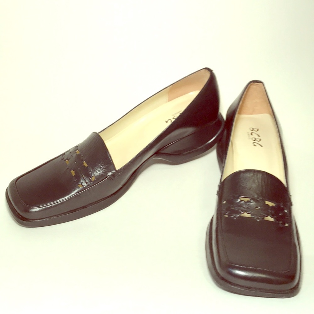 Falk Black Leather Shoes 9B - BCBG Paris